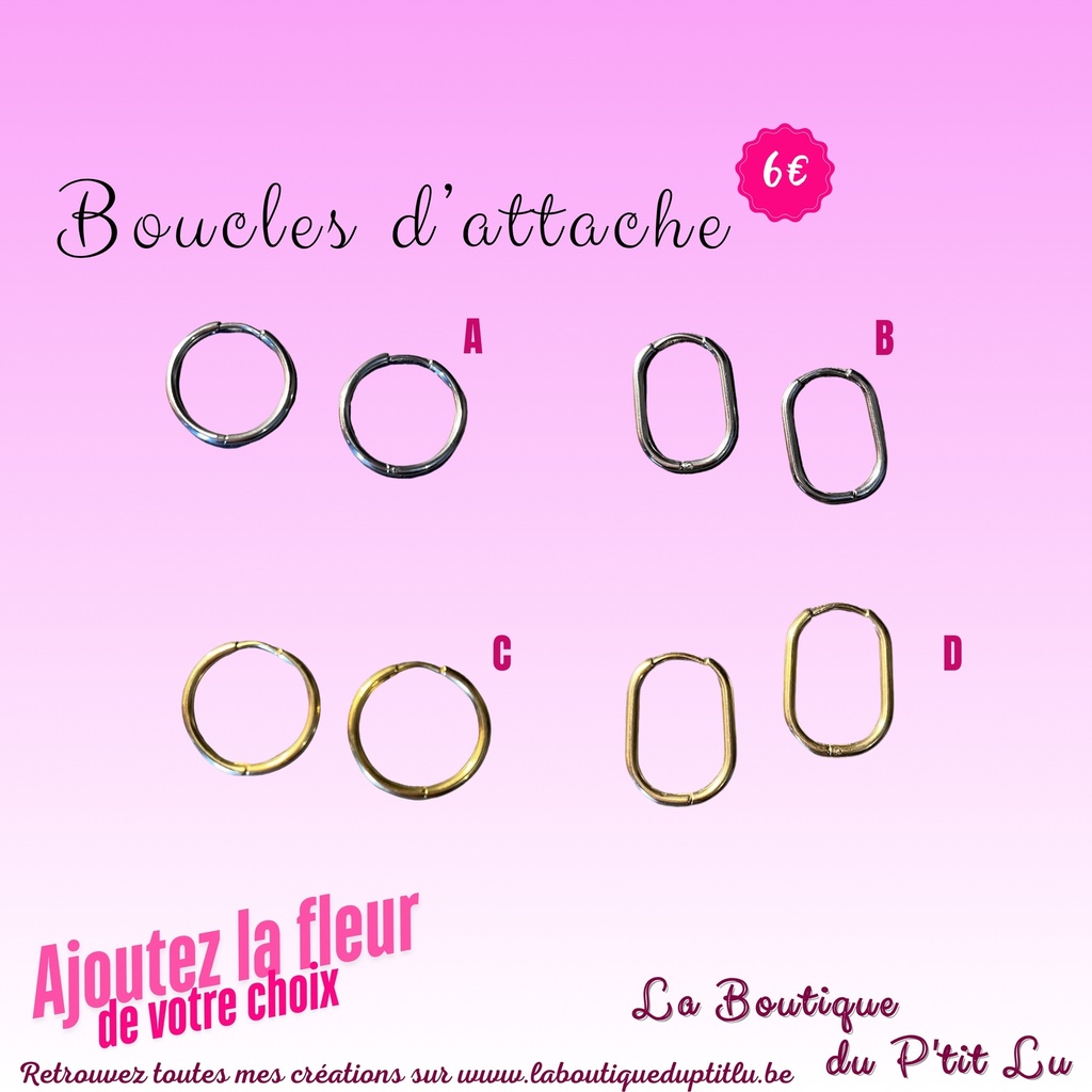  Boucles d'oreilles Flowever