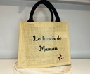 Sac en toile de jute "Le lunch de Mamie "  