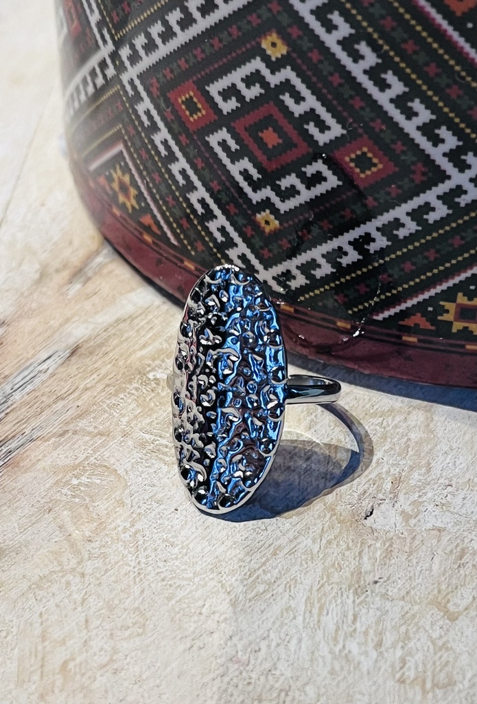 Bague "Odette" argentée 